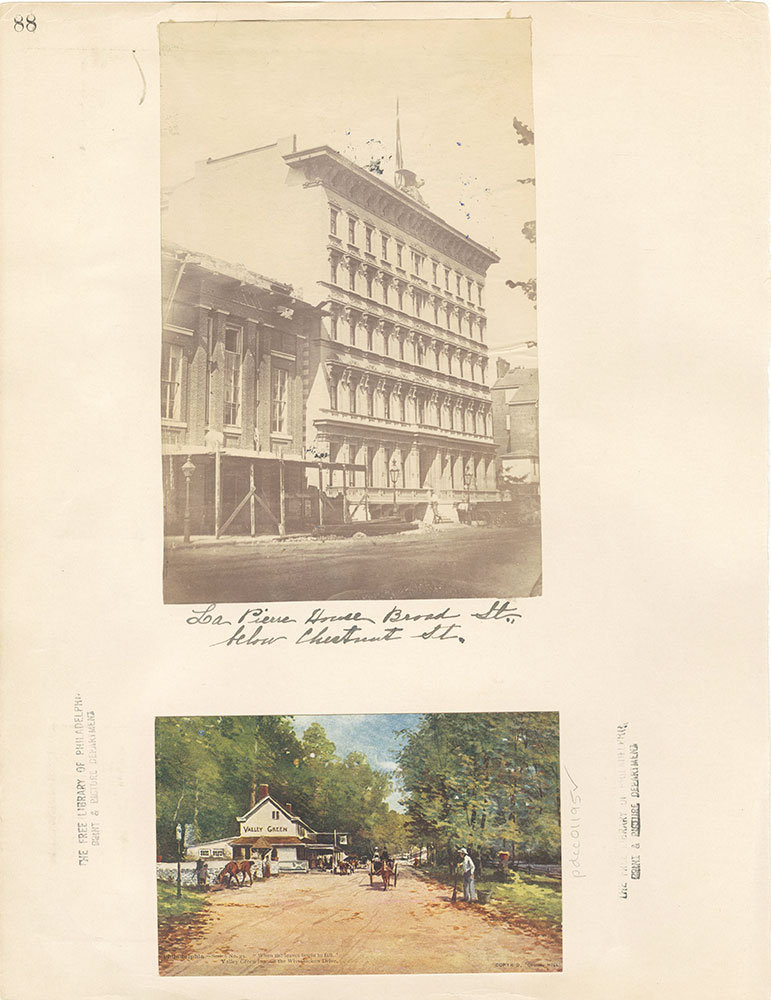 Castner Scrapbook v. 11, Hotels, Inns, page 88