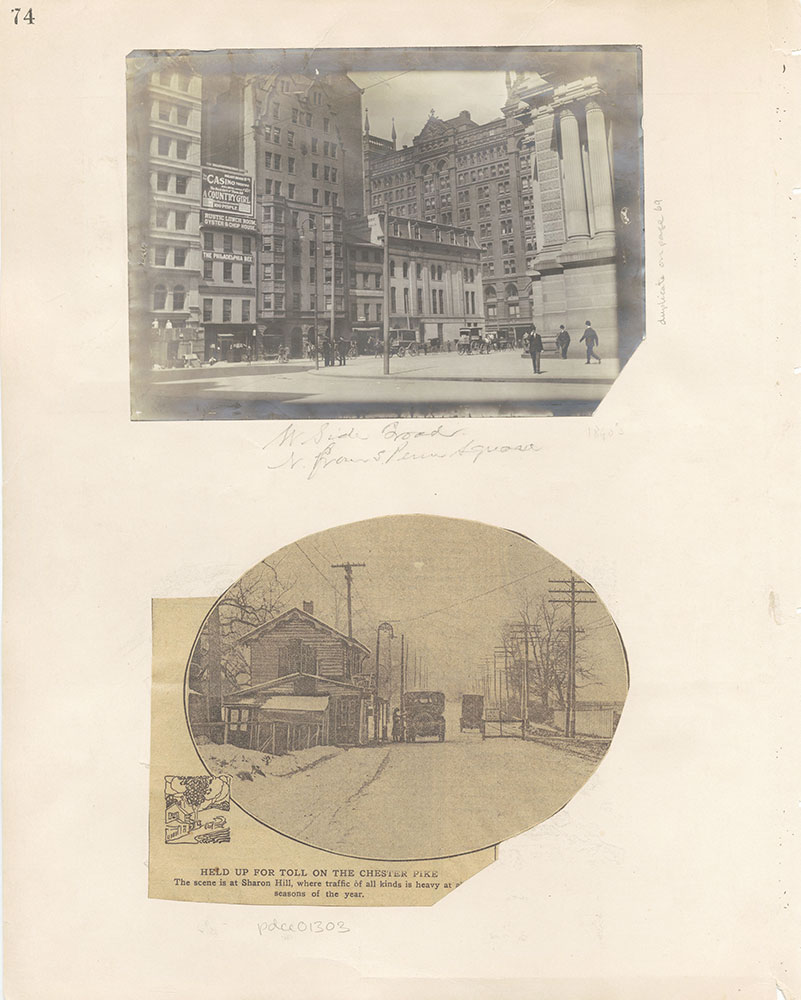 Castner Scrapbook v.12, Streets 1, page 74