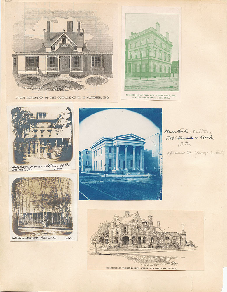 Castner Scrapbook v.18, Chestnut Street – Residences 1, page 0b