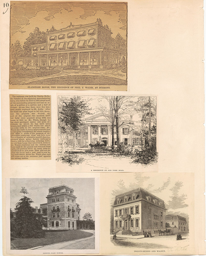 Castner Scrapbook v.18, Chestnut Street – Residences 1, page 10