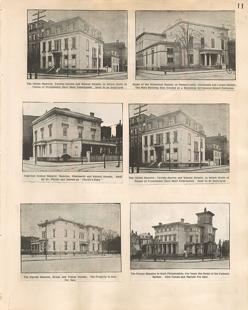 Castner Scrapbook v.18, Chestnut Street – Residences 1, page 11