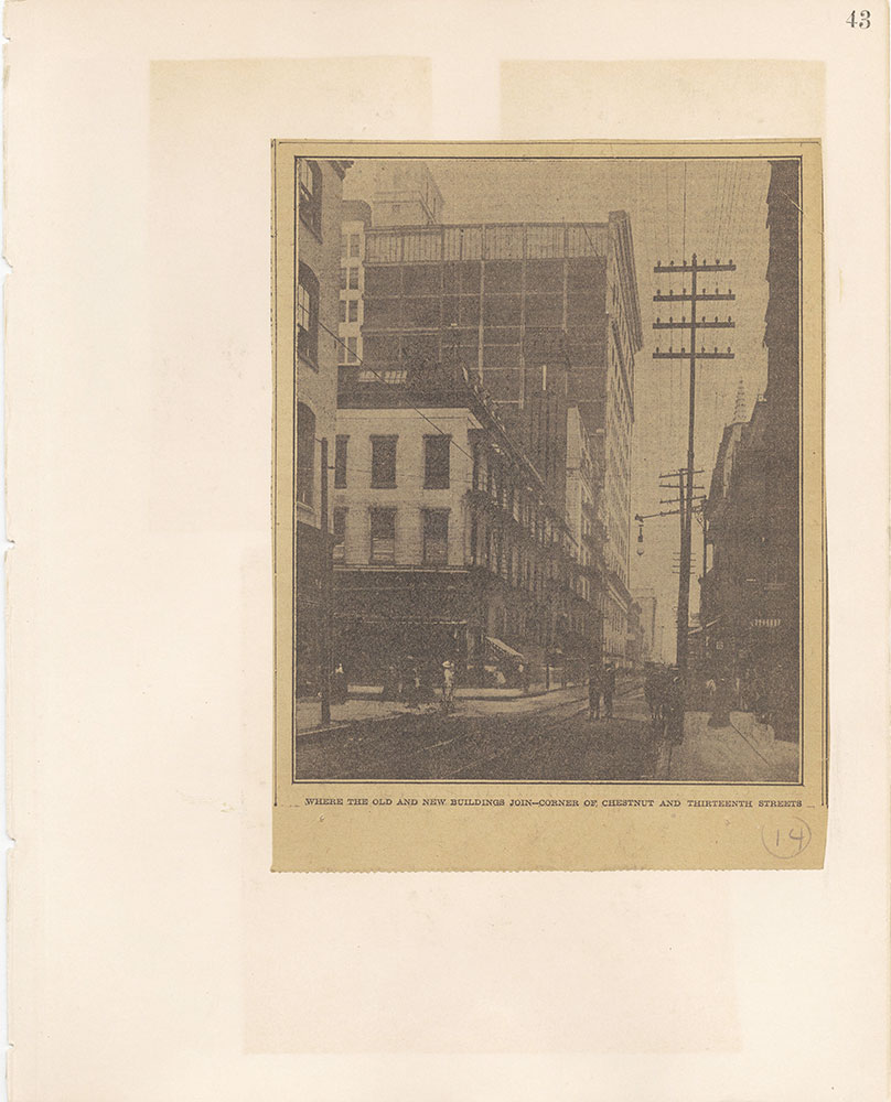 Castner Scrapbook v.18, Chestnut Street – Residences 1, page 43