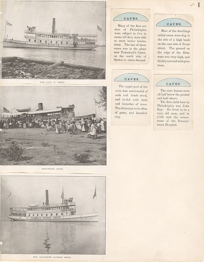 Castner Scrapbook v.20, Delaware River 1, page 1