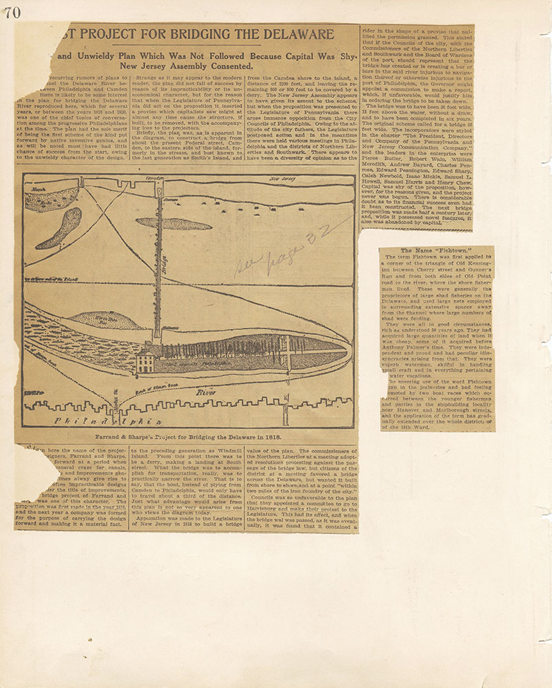 Castner Scrapbook v.20, Delaware River 1, page 70