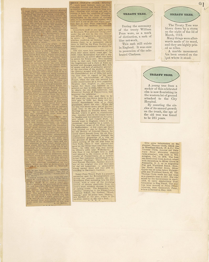 Castner Scrapbook v.20, Delaware River 1, page 91
