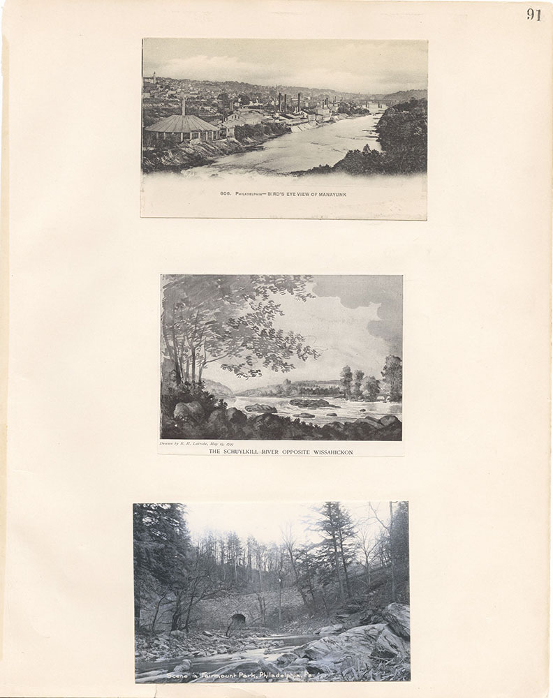 Castner Scrapbook v.21, Park and Schuylkill River 1, page 91