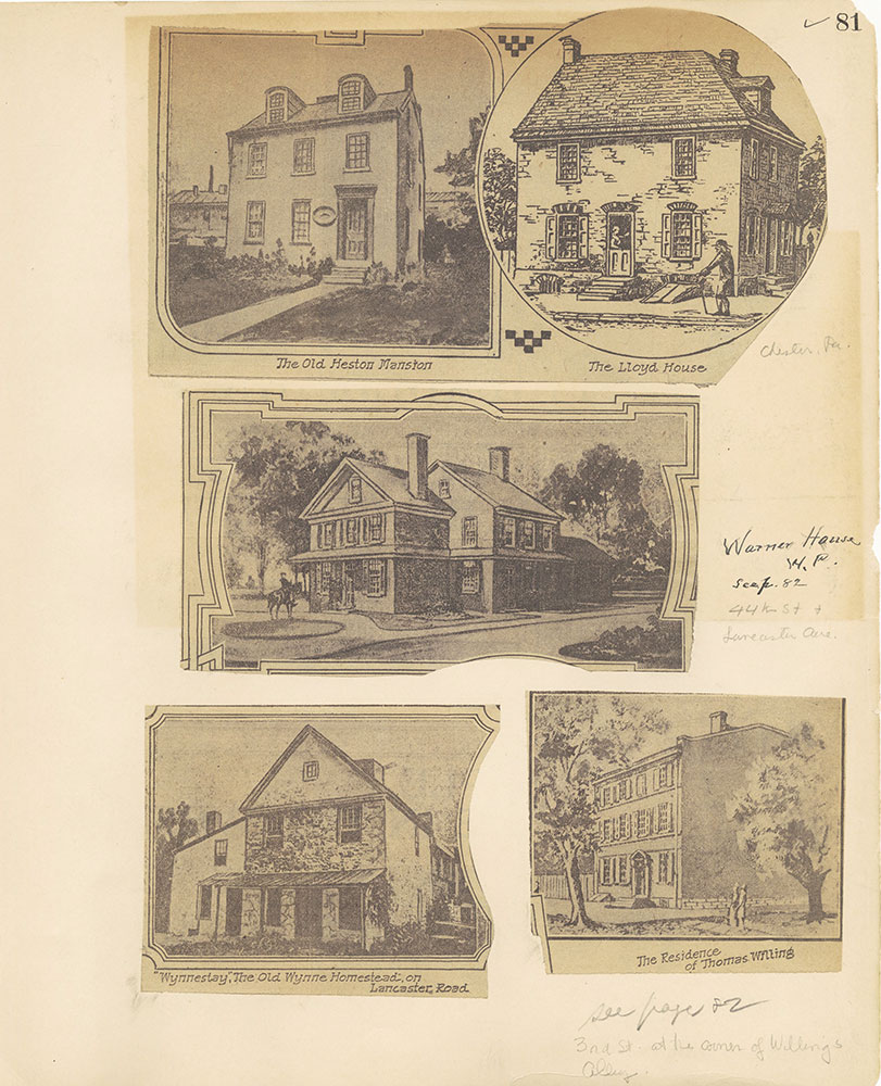 Castner Scrapbook v.27, Old Houses 4, page 81