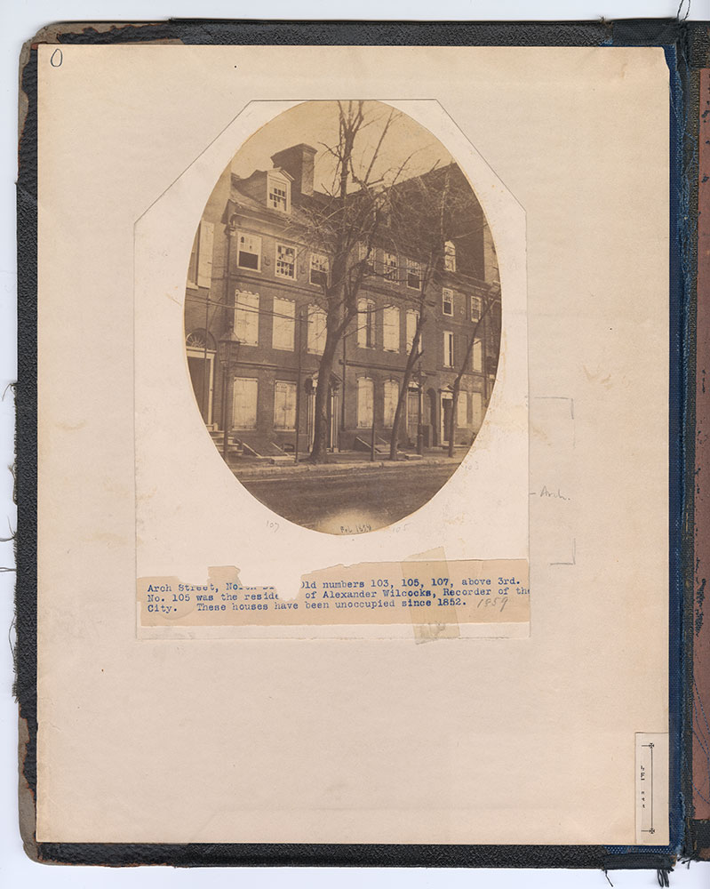 Castner Scrapbook v.31, Old Houses 5, page 0 (inside front cover)