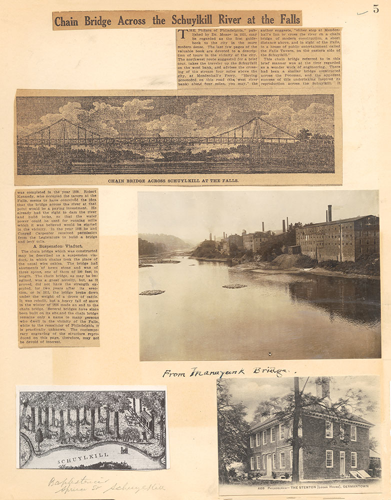 Castner Scrapbook v.34, Park and Schuylkill River 3, page 5