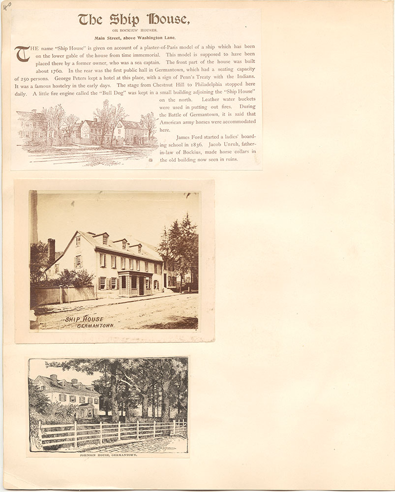 Castner Scrapbook v.37, Germantown 1, page 40