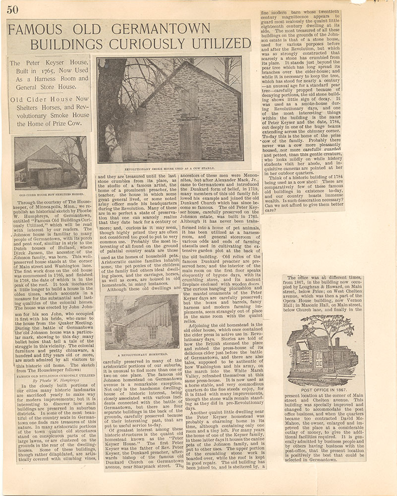 Castner Scrapbook v.38, Germantown 2, page 50