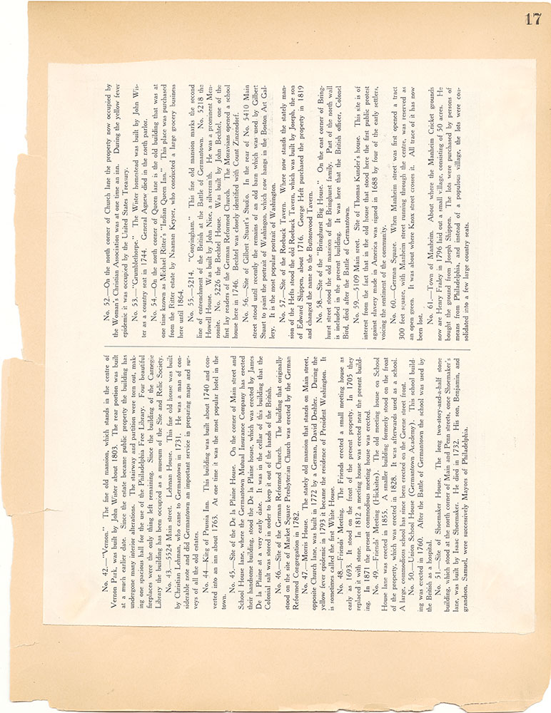 Castner Scrapbook v.39, Germantown 3, page 17