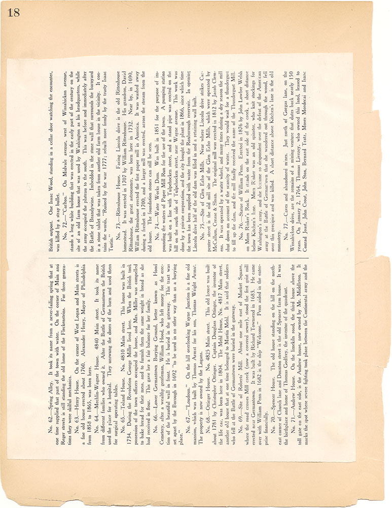 Castner Scrapbook v.39, Germantown 3, page 18