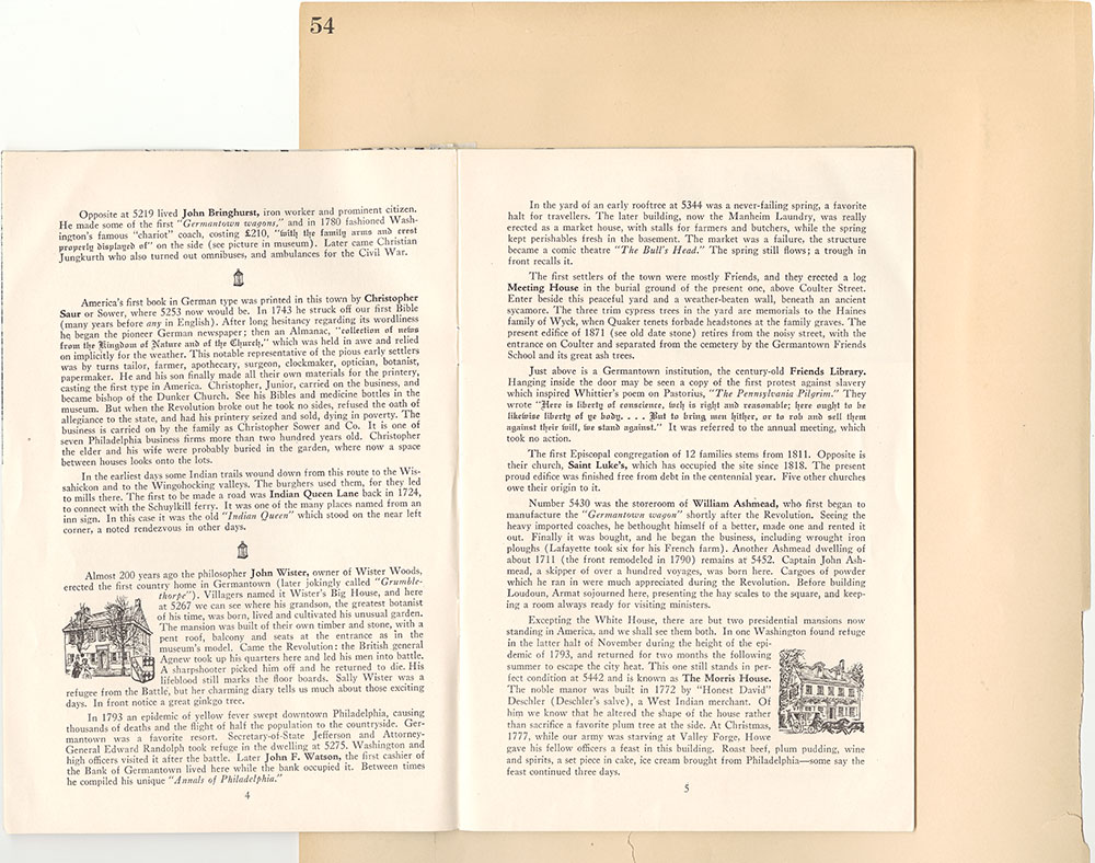 Castner Scrapbook v.39, Germantown 3, page 54