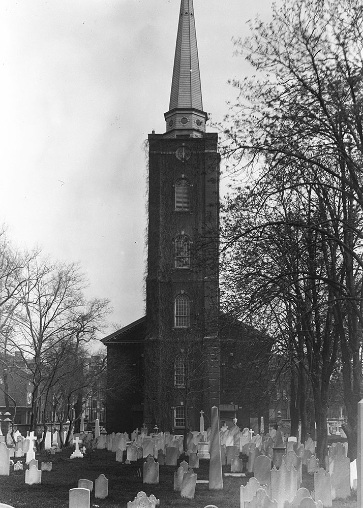 St. Peter's Church, built in 1758-61, tower by Wm. Strickland, Arch. in 1842