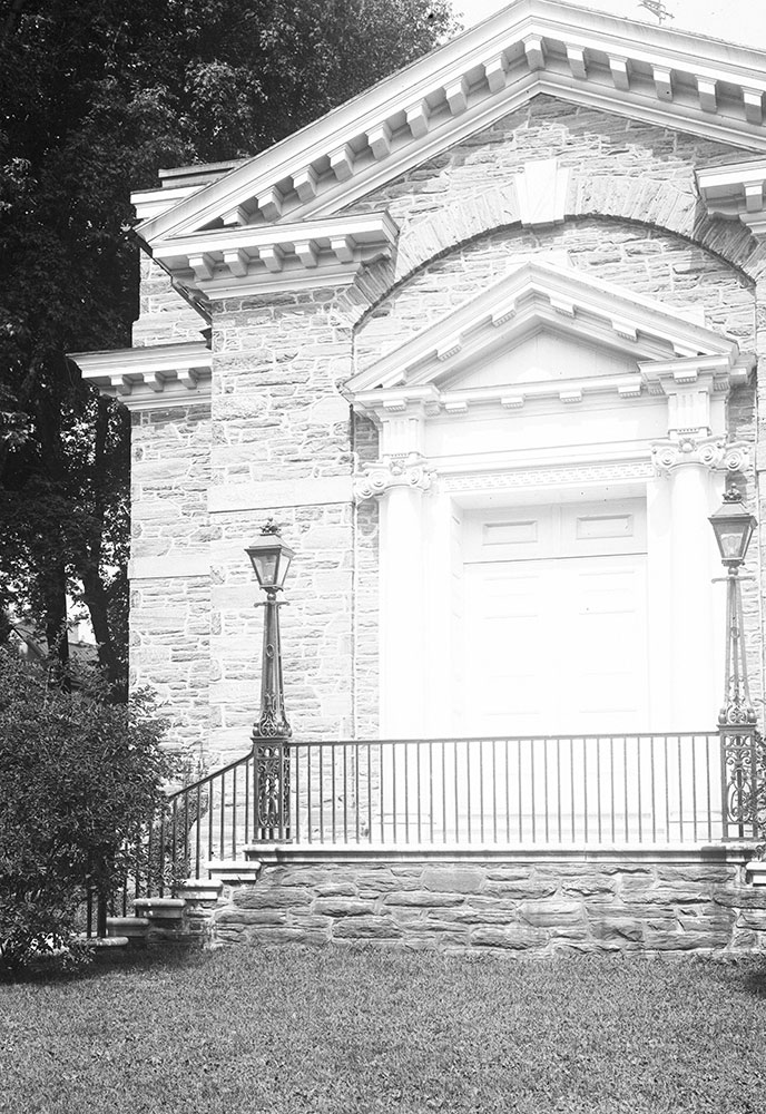 Free Library of Philadelphia, Germantown Branch, Entrance Detail