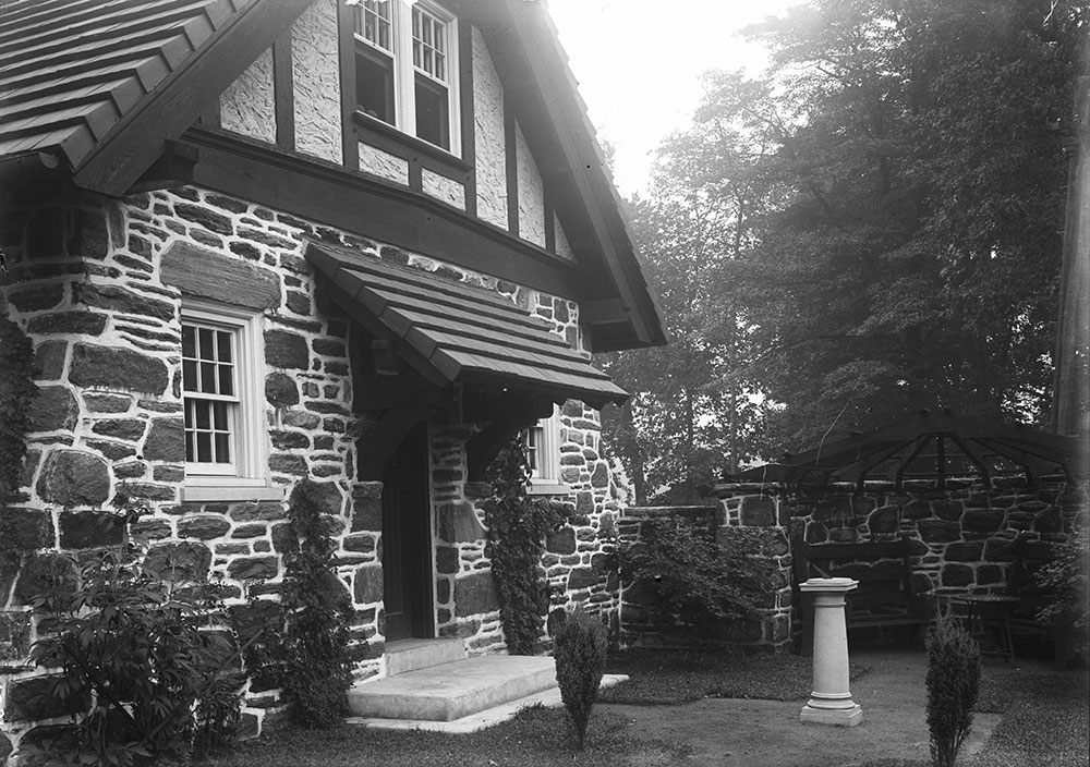 Residence of G. H. LeMaistre, Detail of Garden Entrance to Garage