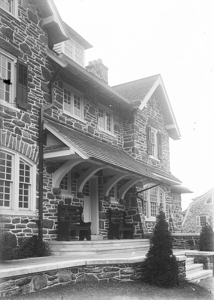 Residence of William D. Smedley, Detail of Terrace and Entrance