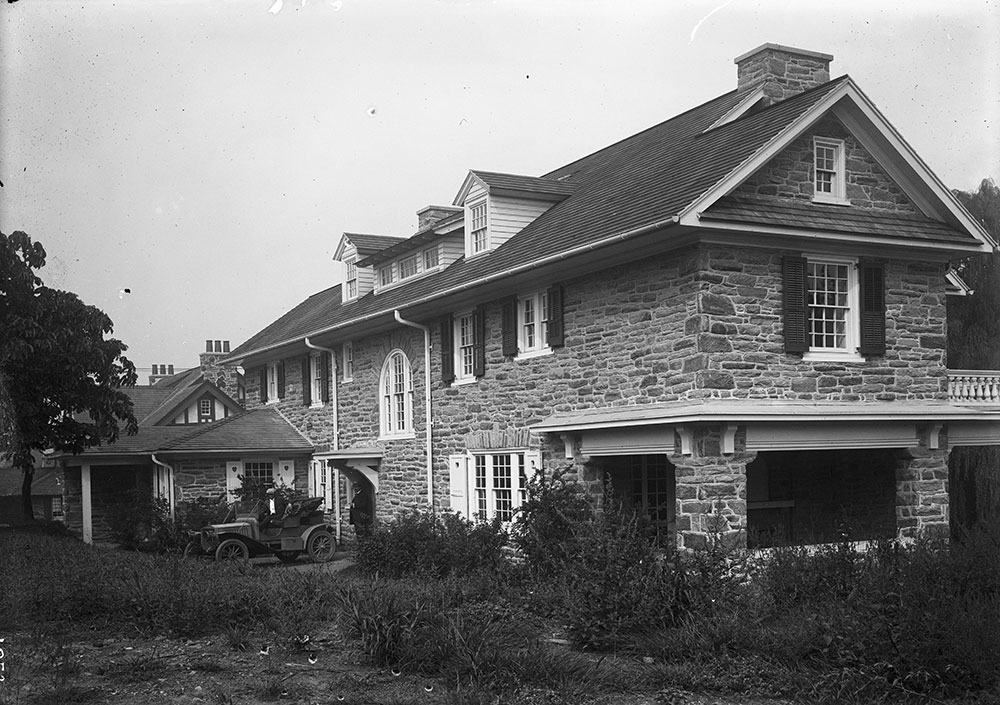 Residence on Mill Creek Road, House A, View of the rear from the South