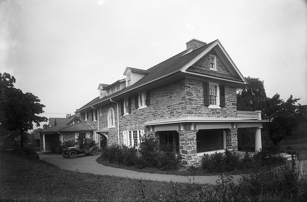 Residence on Mill Creek Road, House A, View of the rear from the South