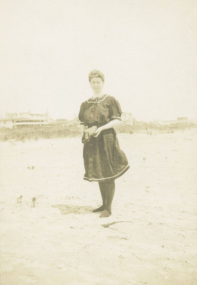 Woman at Cape May N.J. Beach