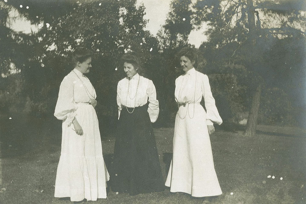 Three Women in Dresses