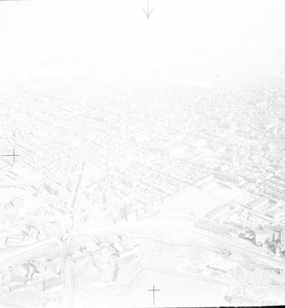 Aerial views Frankford area of Philadelphia
