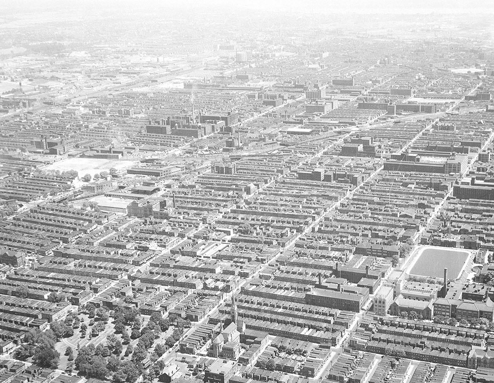 Aerial Views, Kensington area of Northeast Philadelphia