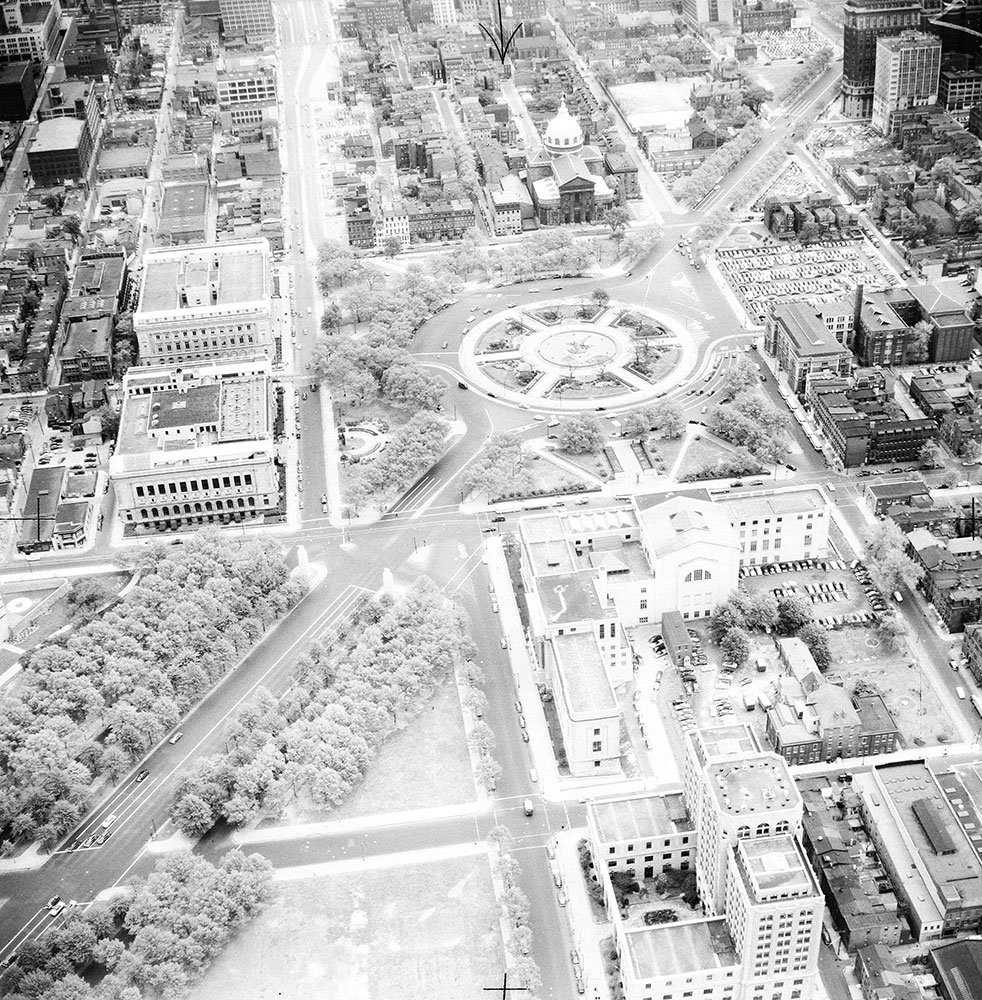 Aerial Views, proposed Logan Circle tunnel connecting expressway