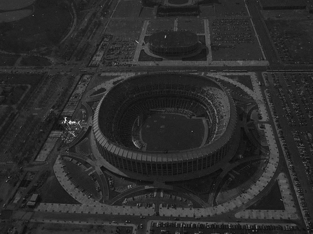 Aerial View, baseball stadium