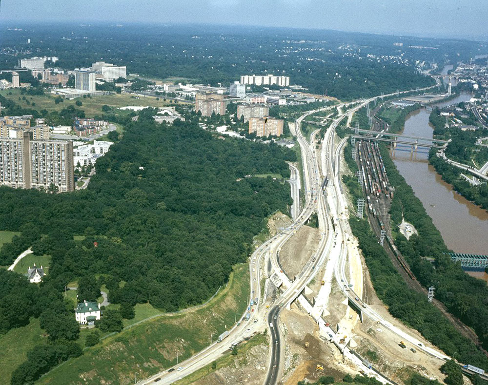 Airshot over Schuylkill Expressway