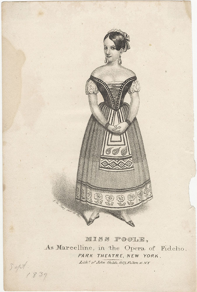 Miss Poole as Marcelline in the Opera of Fidelio
