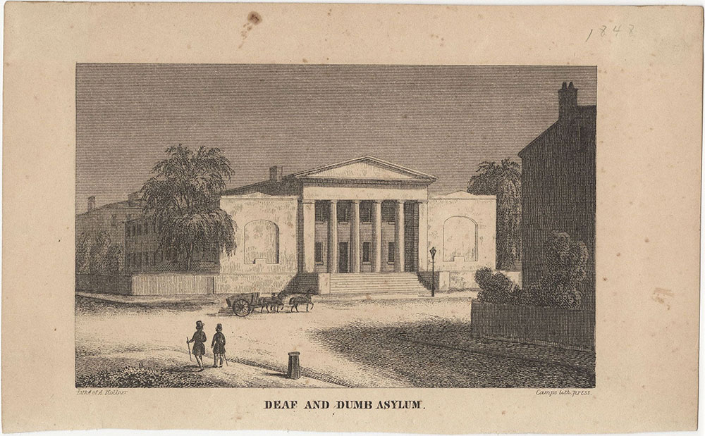 Deaf and Dumb Asylum [graphic] / Lith. of A. Kollner.