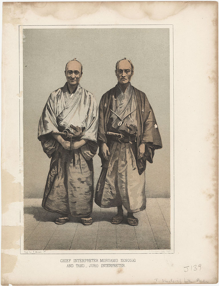 Chief Interpreter Mryamo Yenoski and Tako-Juro, Interpreter