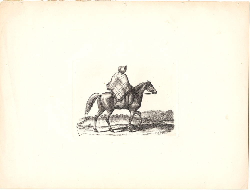 {Woman on horse}