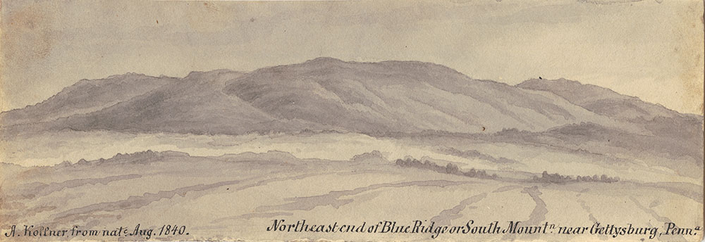 Northeast end of Blue Ridge or South Mountain, near Gettysburg Pennsylvania