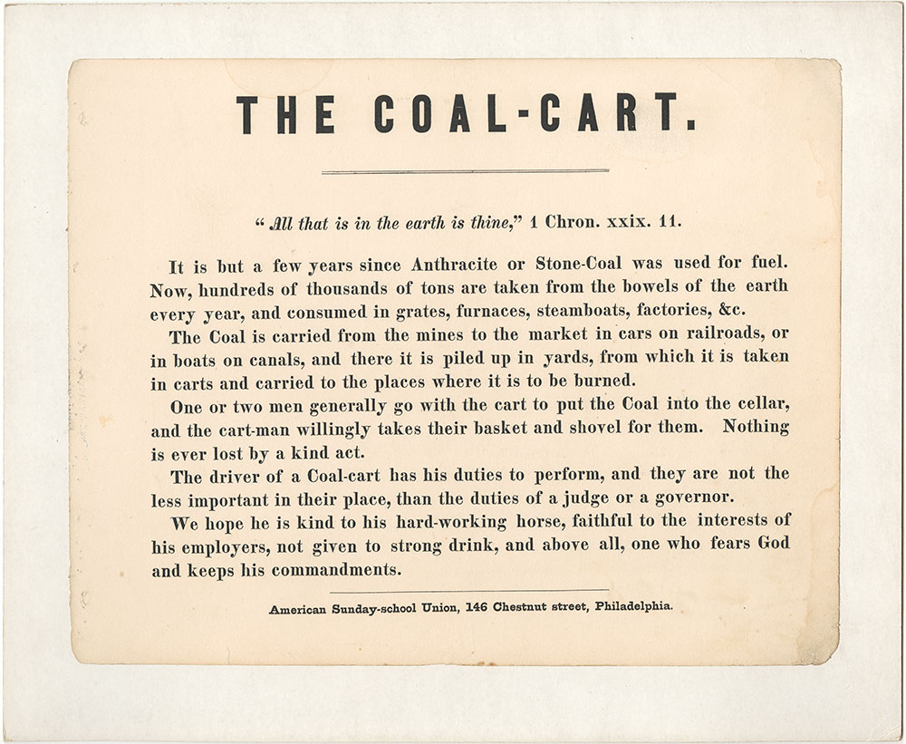 The Coal-Cart [commentary]