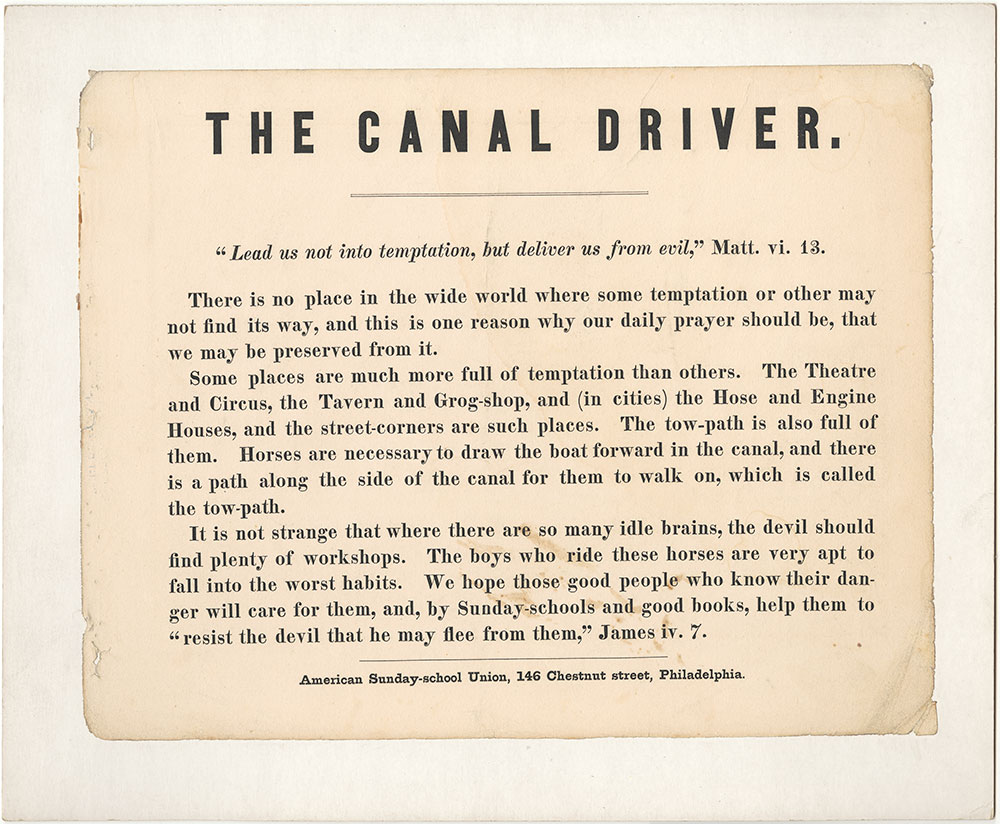 The Canal Driver [commentary]