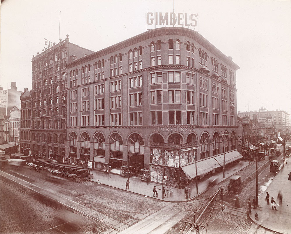 Gimbel Brothers, Market Street at 9th, Southeast corner