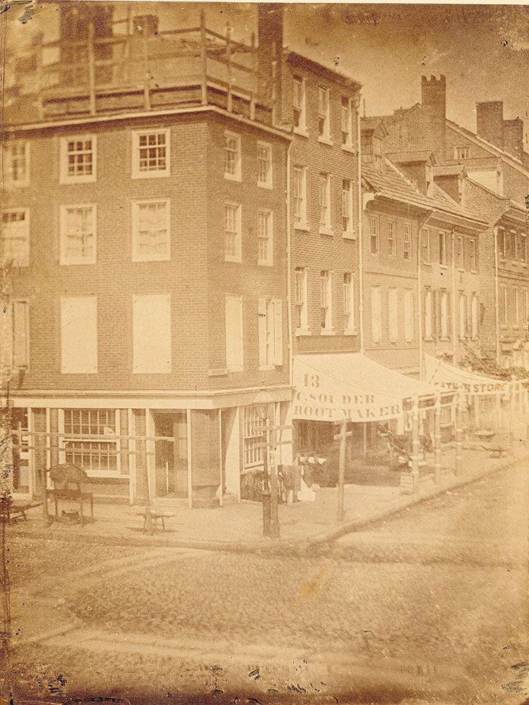 Chestnut Street at 2nd, northeast corner