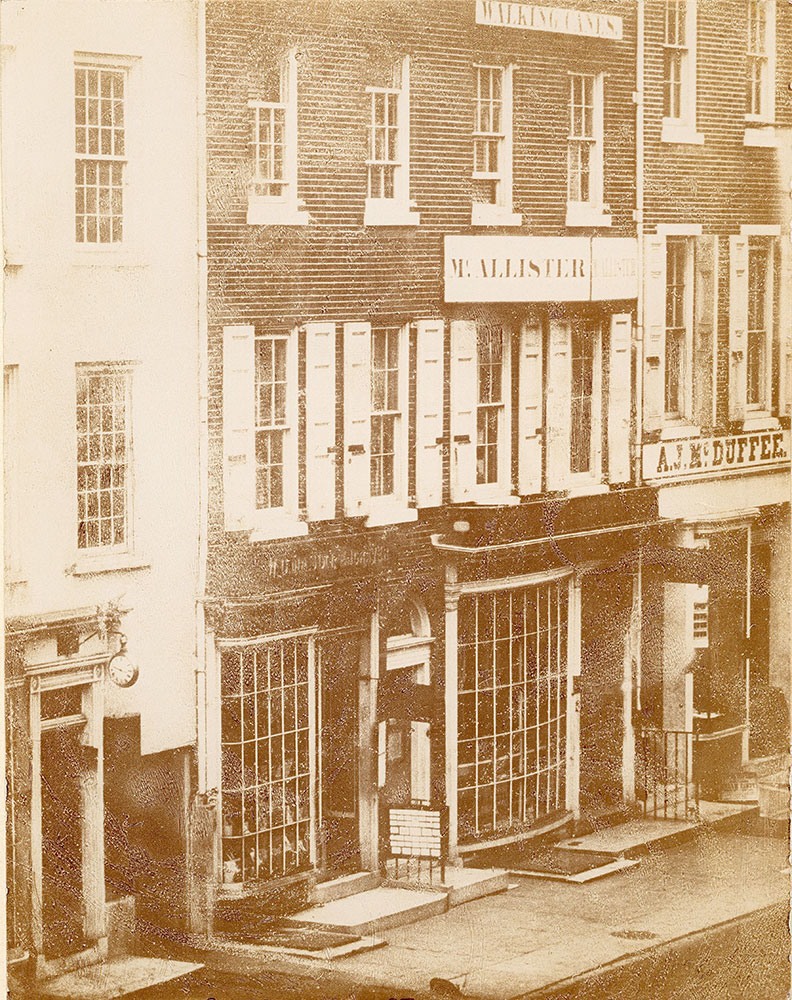 John McAllister's store, 48 Chestnut Street