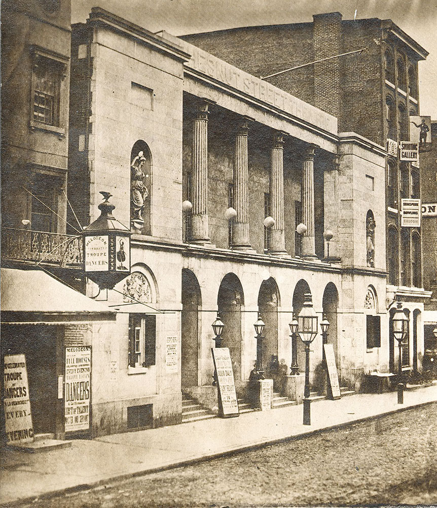 Chestnut Street Theatre, Chestnut Street at 6th