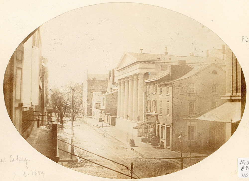 View of 10th Street, south from Sansom