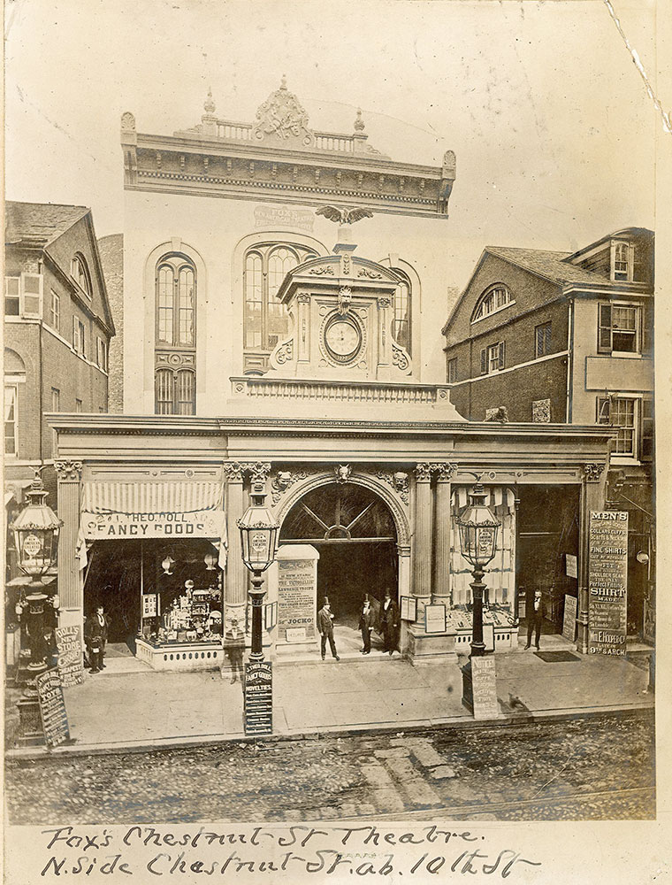 Fox's New American Theatre, Chestnut Street at 10th