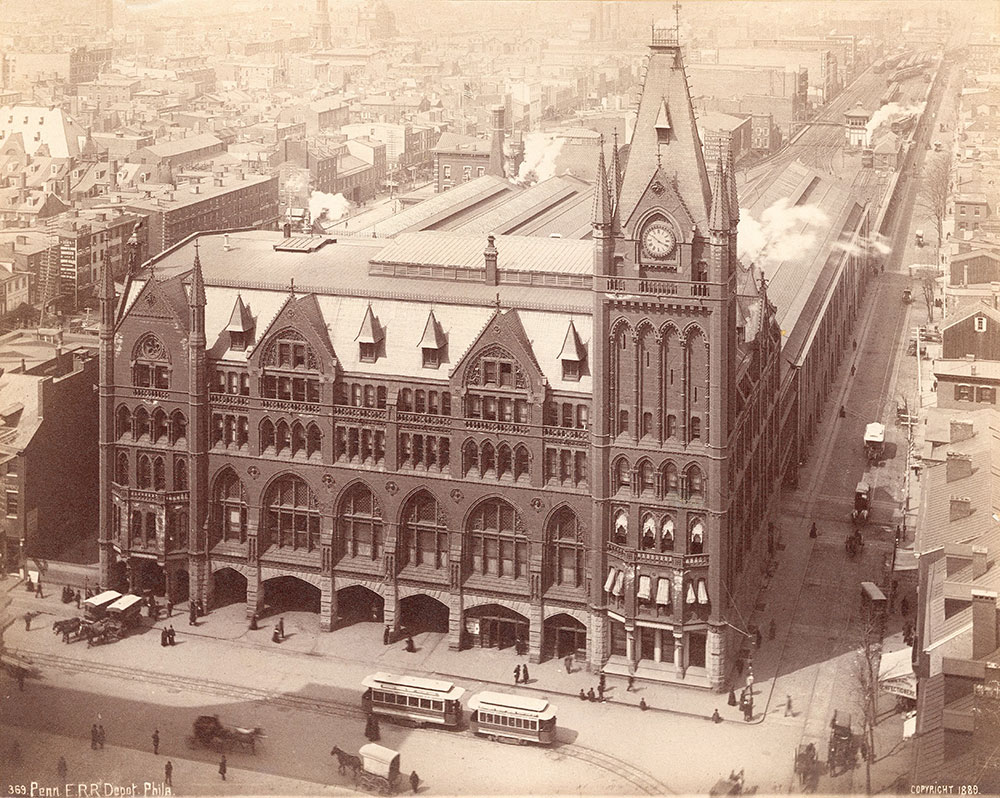 Pennsylvania Railroad Station, Market Street west at Penn Square