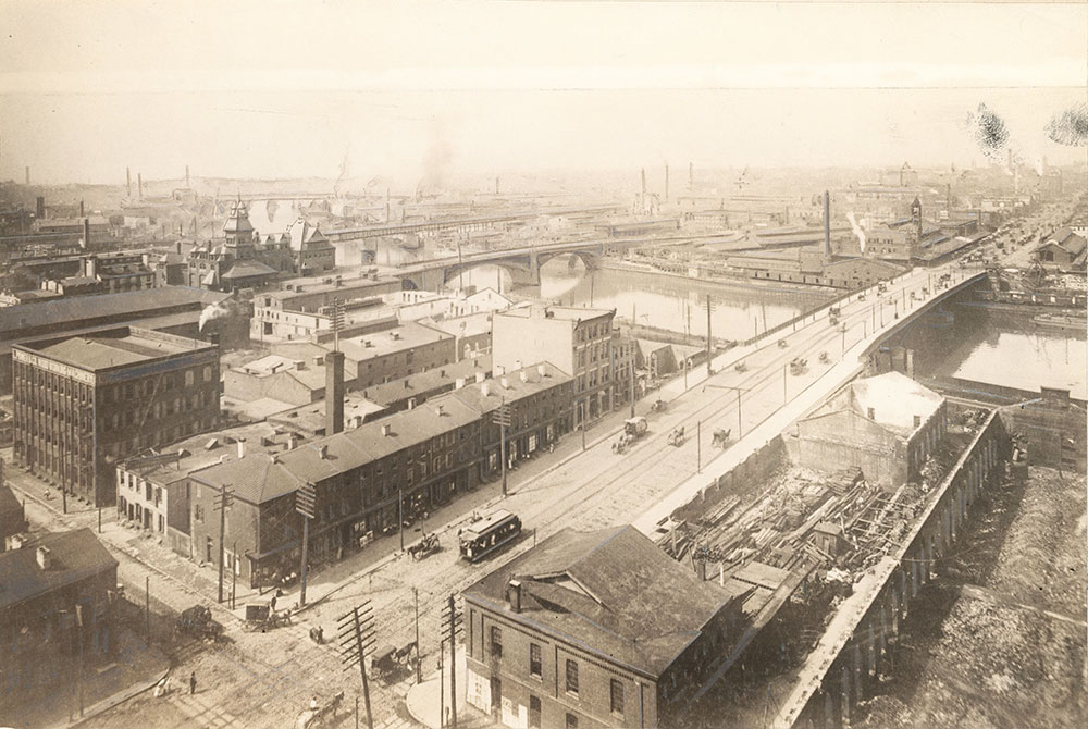 Market Street Bridge and the Schuylkill River