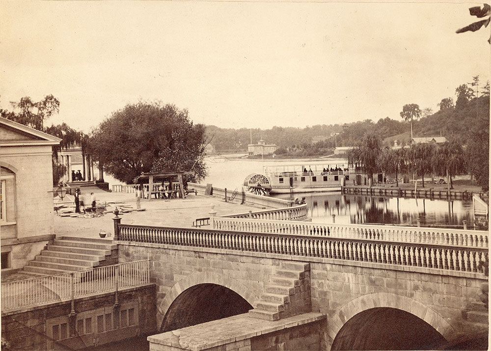 Fairmount Water Works, Forebay and Pleasure steamer