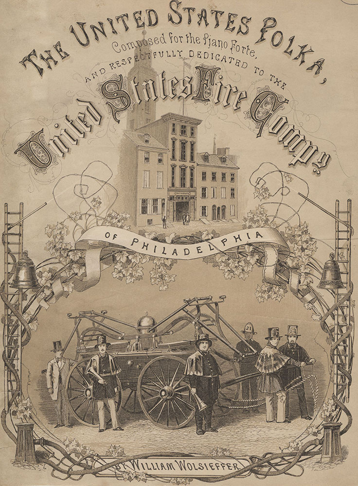 The United States Polka, [graphic] / Composed for the piano forte and respectfully dedicated to the United States Fire Compy of Philadelphia by William Wolsieffer