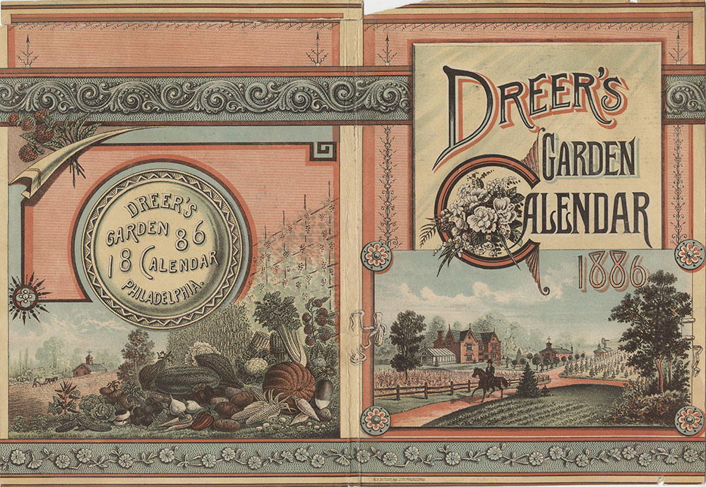 Dreer's garden calendar 1886 [catalog cover] [graphic].