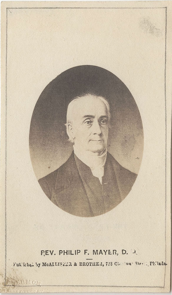 Portrait of Rev. Philip F. Mayer, D.D.
